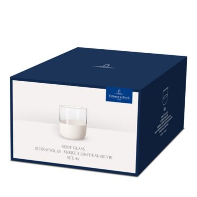 Rock Blanc Shot Glasses, Set of  4