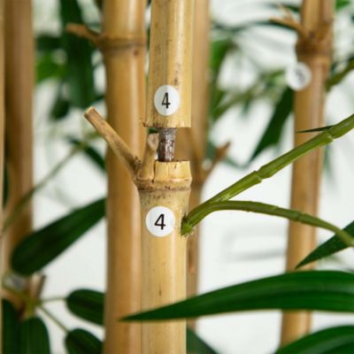 10' Artificial Bamboo Tree with Real Bamboo Trunks