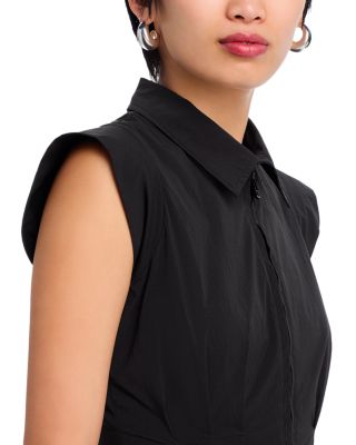 Dyanne Poplin Pleated Mini Dress