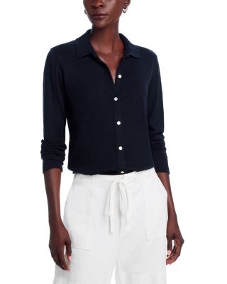 Button Front Knit Top