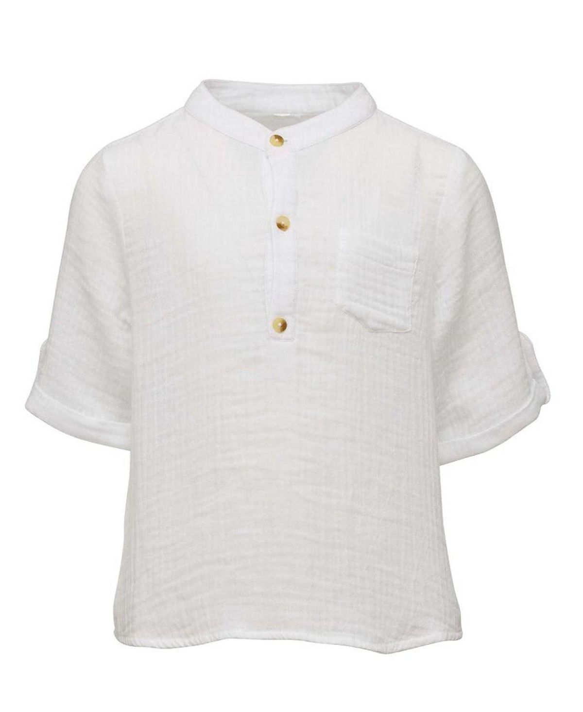 Snapper Rock Boys' Frankie White Resort Shirt - Little Kid, Big Kid