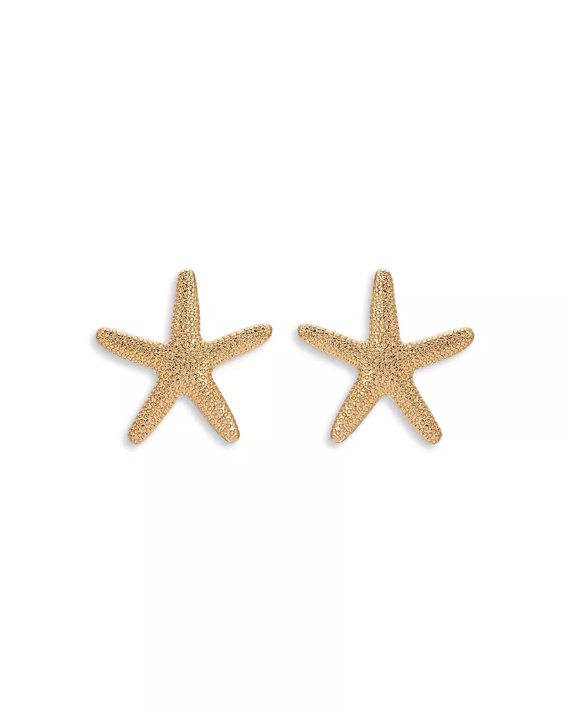 Ettika Statement Starfish Large Stud Earrings