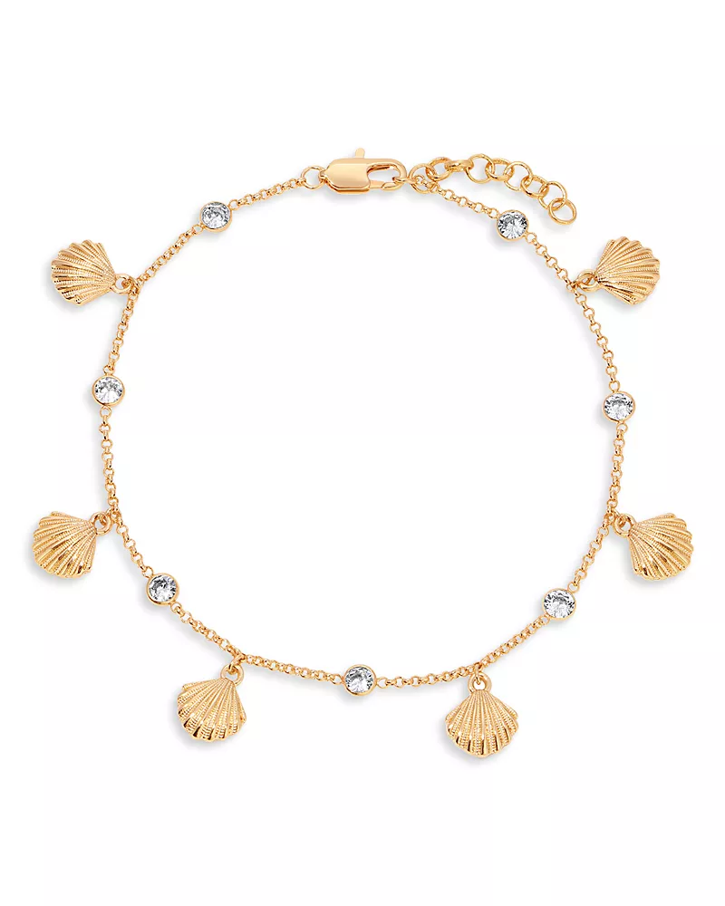 Ettika Scallop Shell Charm Anklet