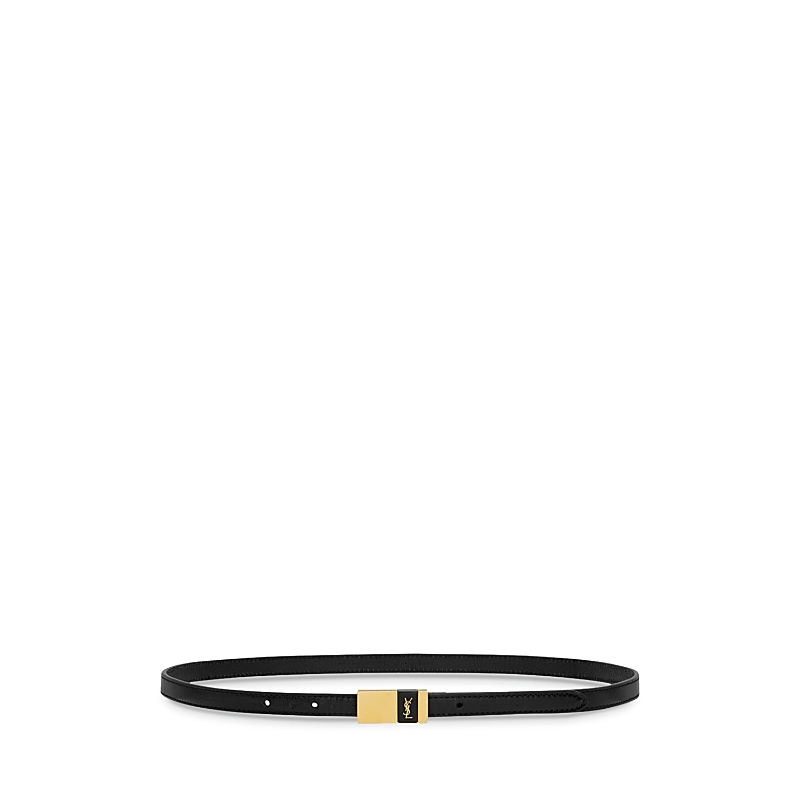 Saint Laurent Thin Anchor Belt in Leather