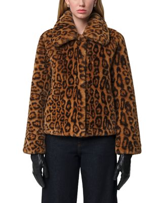 Apparis - Elis Faux Fur Leopard Print Jacket