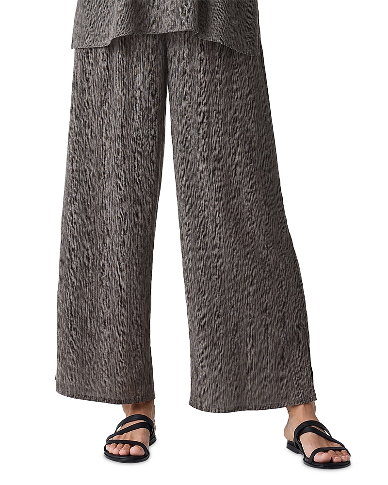 Eileen Fisher Wide Leg Pants In Taupe
