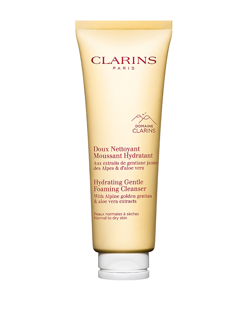 Clarins Hydrating Gentle Foaming Face Cleanser With Aloe Vera 4.2 Oz. In White