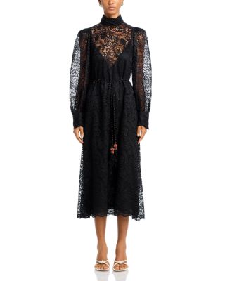 chinese dress ladies Farm Rio Women's Majestic Hearts Long Sleeve Midi Dress