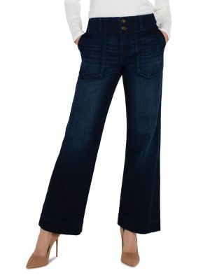 Liverpool Los Angeles Hannah Mid Rise Flare Leg Jeans in Summit Lake