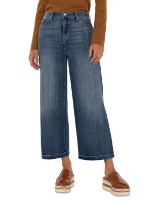 Liverpool Los Angeles - Stride High Rise Cropped Wide Leg Jeans in Jenny Lake