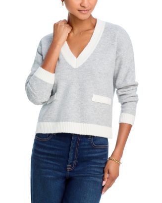 AQUALAND SPLIT V NECK SWEATER main image 0