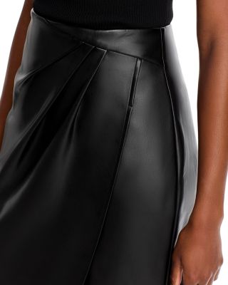The Melania Faux Leather Skirt