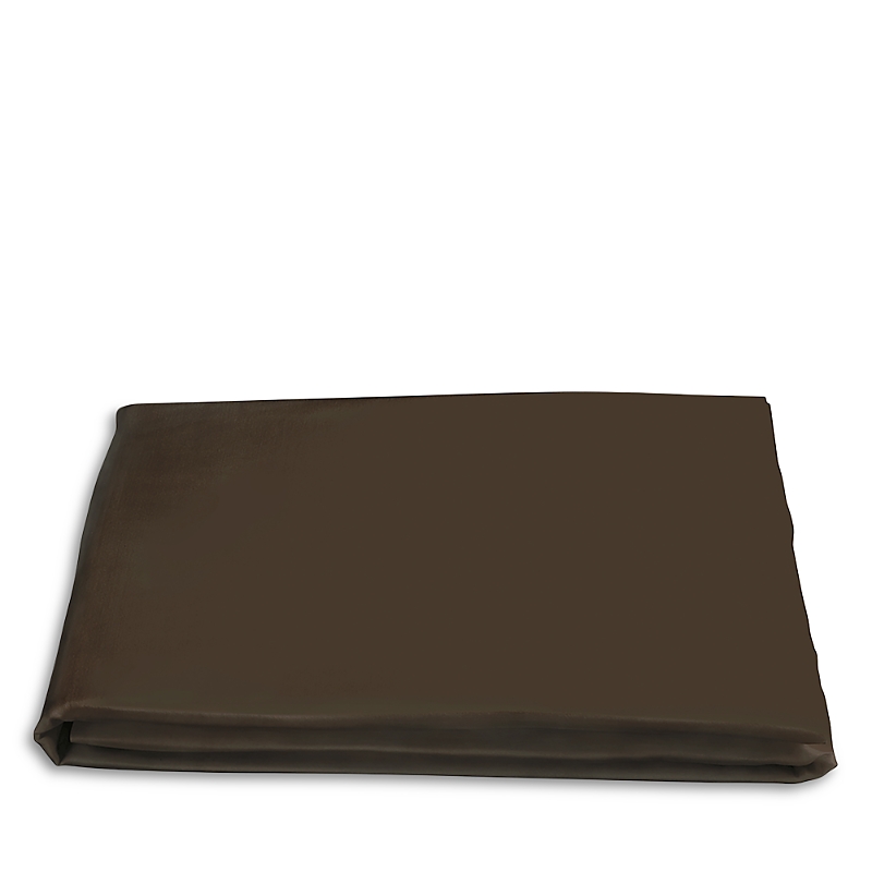 Matouk Nocturne Sateen Fitted Sheet, California King In Sable