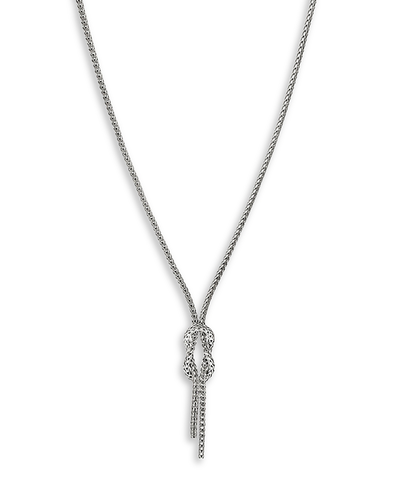 John Hardy 14K Yellow Gold & Sterling Silver Love Knot Lariat Necklace, 16