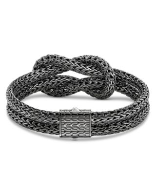 Classic Chain Love Knot Woven Link Bracelet