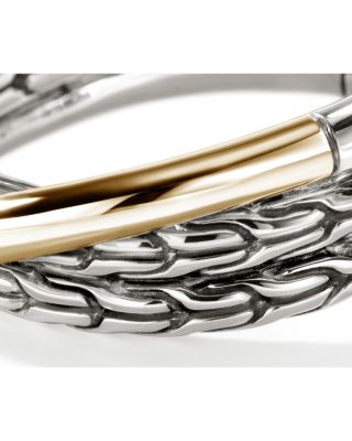 14K Yellow Gold & Sterling Silver JH Essentials Crossover Ring