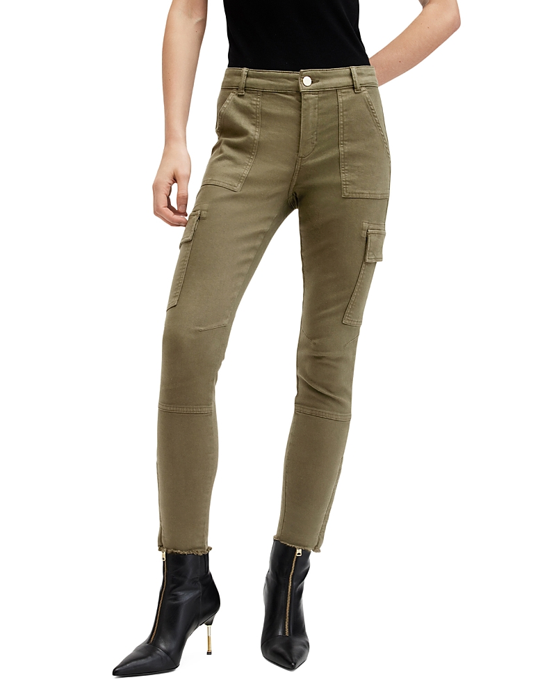 Allsaints Duran Cargo Pants In Khaki Green