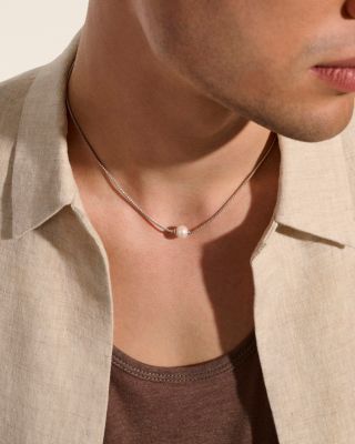 Sterling Silver JH Essentials Cultured Freshwater Pearl Solitaire Pendant Necklace, 16-18"