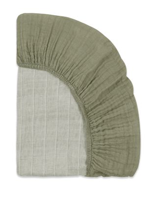 Mini Crib Sheet in GOTS Certified Organic Muslin Cotton