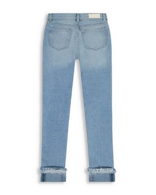 Girls' Emie High Rise Straight Jeans in Fountain Fur - Big Kid