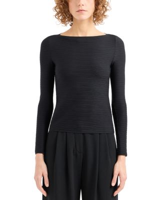 Emporio Armani - Stretch Jacquard Jersey Top
