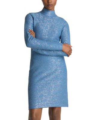 St. John - Sequin Turtleneck Dress