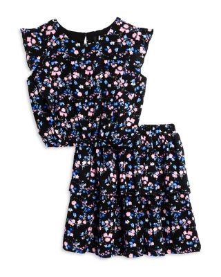 AQUA - Girls' Floral & Skirt Set, Little Kid, Big Kid - Exclusive