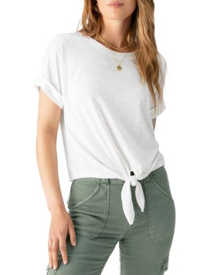 All Day Tie Front Tee