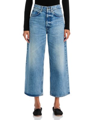 Rick High Rise Ankle Wide Leg Jeans in Alto Blue