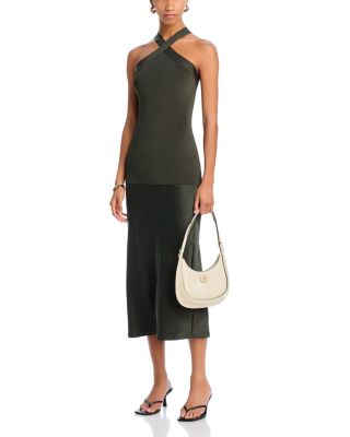Anine Bing - Brea Silk Halter Top & Midi Skirt