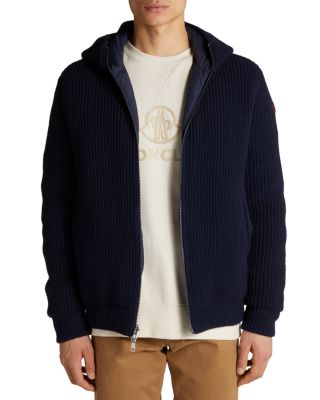 Wool & Cashmere Reversible Full Zip Down Hoodie