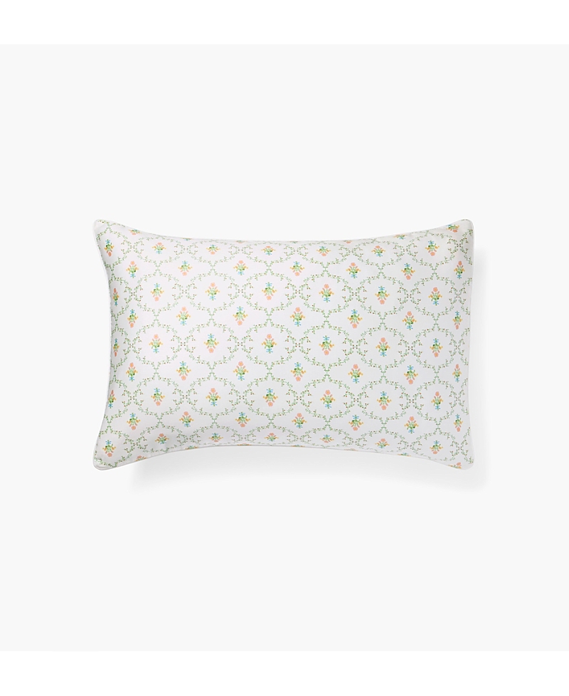 Hill House Home The Sisi Silk Pillowcase, Standard In Pastel Trellis
