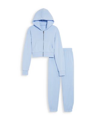 Girls' Tween Dylan Crop Zip Hoodie and Sweatpants Set - Big Kid