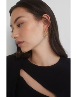 Cubic Zirconia Juno Quadruple Hoop Earrings