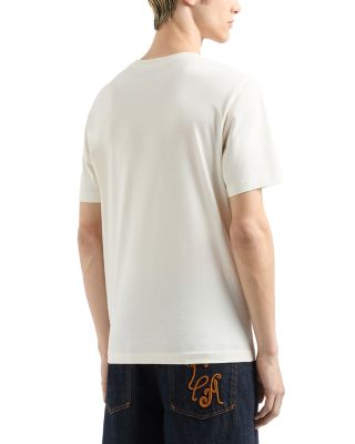 Cotton Embroidered Logo Graphic Tee