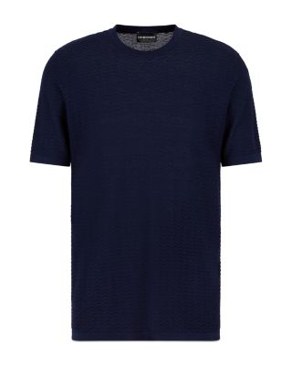 Allover Jacquard Short Sleeve Sweater