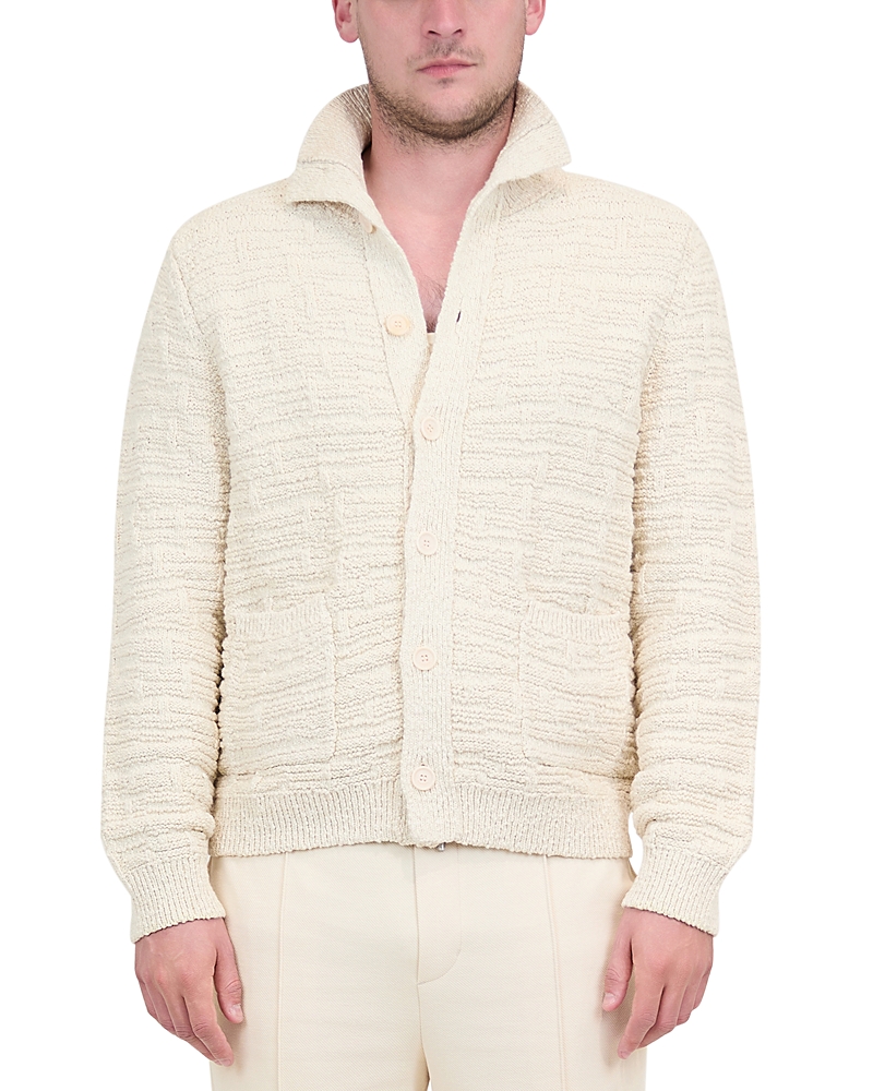 Simkhai Cotton Textured Cardigan In Sand