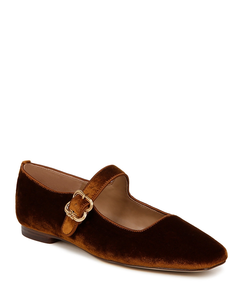 Sam Edelman Women's Michaela Square Toe Buckled Mary Jane Flats