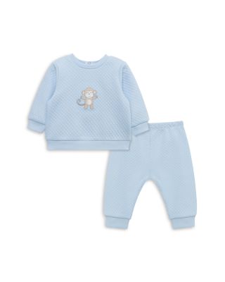 Little Me Boys' Cuddles Quilted Pants Set & Hat - Baby