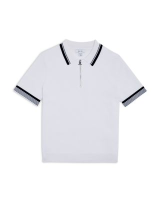 REISS - Boys' Chelsea Zip Polo Shirt - Big Kid