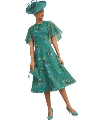 Jaida Floral Print Midi Dress