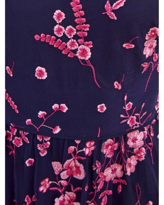 HOBBS LONDON Bethany Floral Embroidered Midi Dress