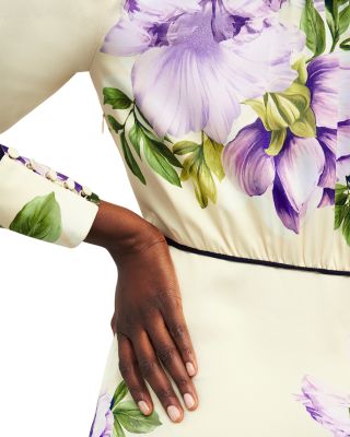 HOBBS LONDON Hidcote Floral Print Midi Dress | Bloomingdale's