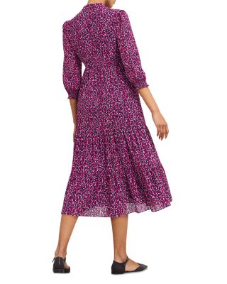 Freda Printed Tiered Midi Dress