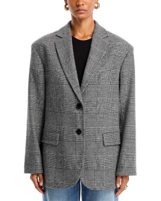 【関税込み】ANINE BING グレー Quinn テーラードジャケット ANINE BING Quinn Blazer | Grey | FARFETCH