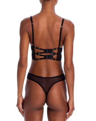 Verona Embroidered High Leg Thong & Bodice