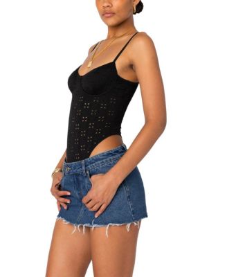 Raven Cupped Eyelet Bodysuit