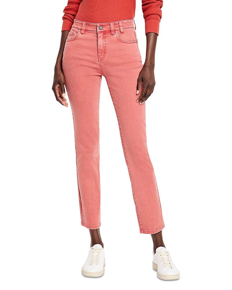 Nic+Zoe Mid Rise Straight Ankle Jeans in Tandoori