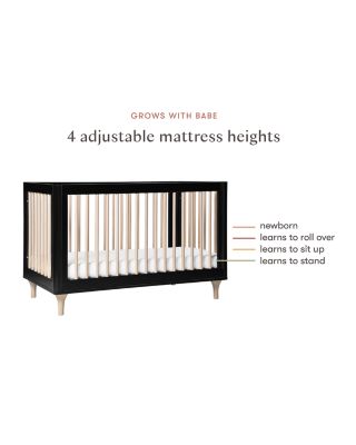 Lolly 3-in-1 Convertible Crib with Toddler Bed Conversion Kit