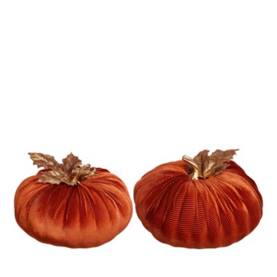 Mark Roberts 2 Piece Velvet Pumpkin Set
